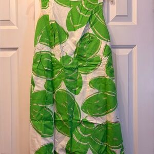 Lilly Pulitzer Green Leaf Print Shift Dress